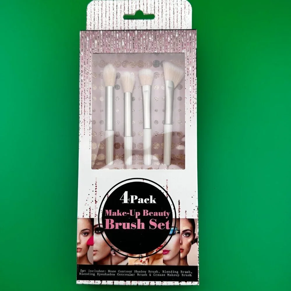 4 - PACK MAKEUP BEAUTY BRUSH SET